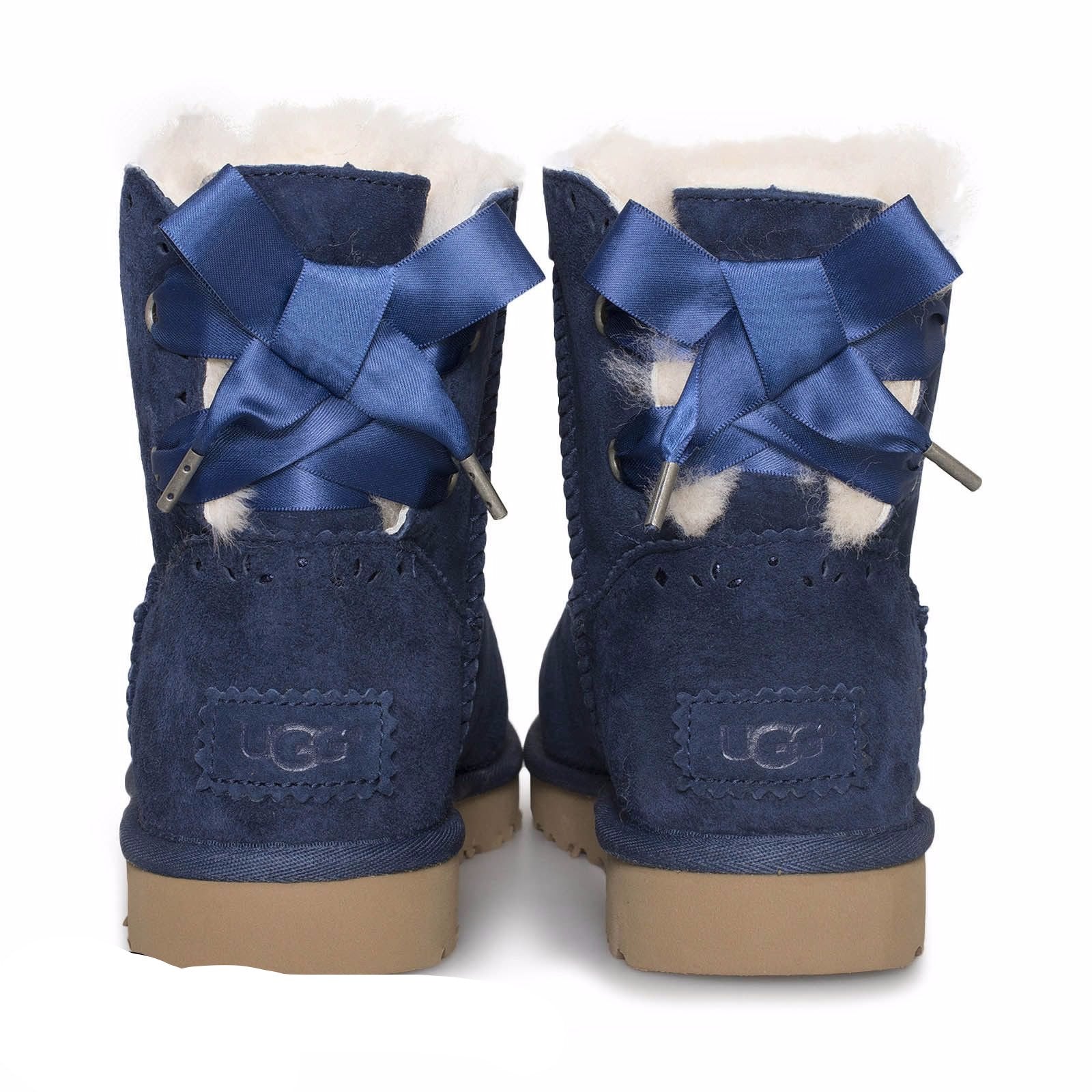 UGG, UGG Dixi Flora Perf Navy Boots