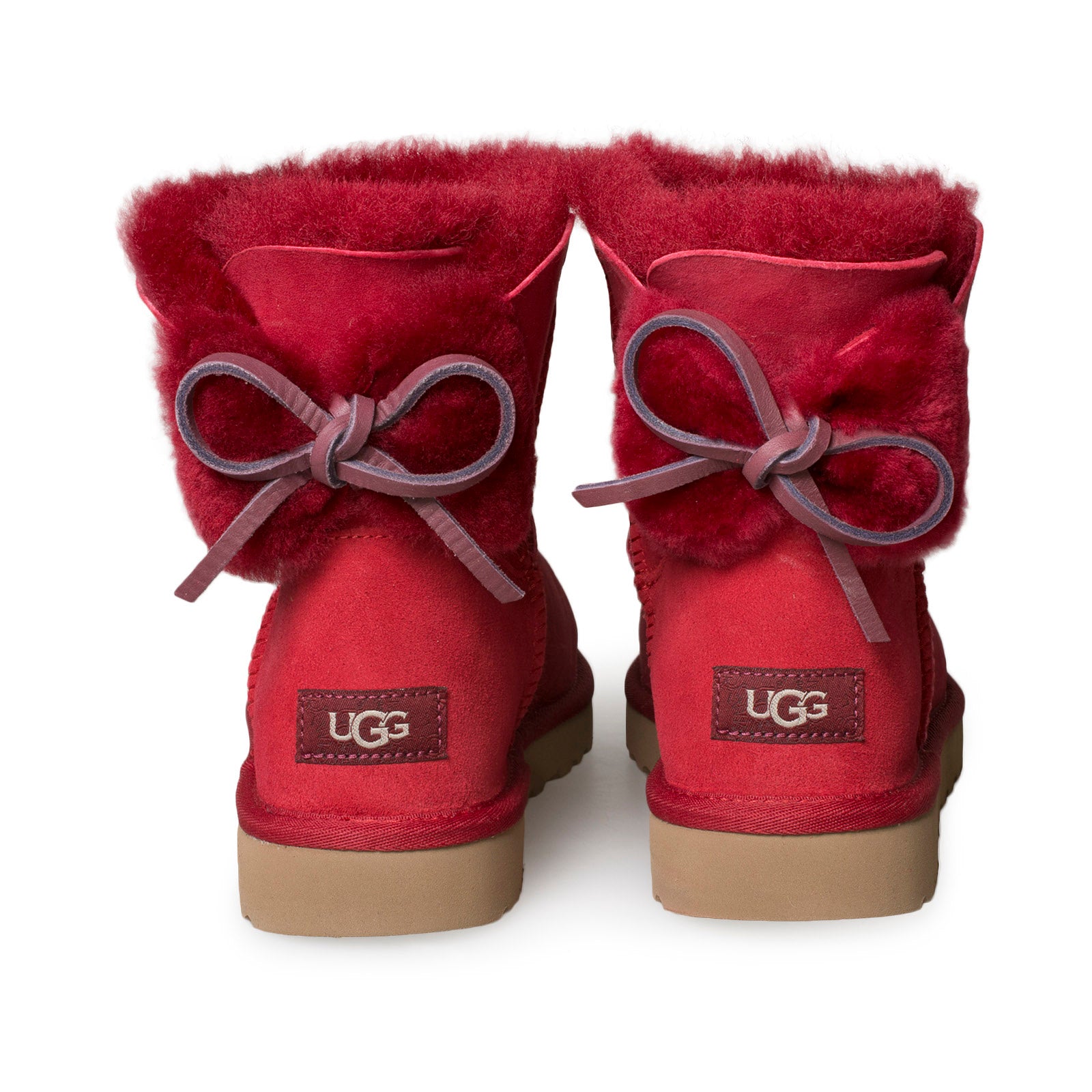 UGG, UGG Double Bow Mini Red Kiss Boots - Women's