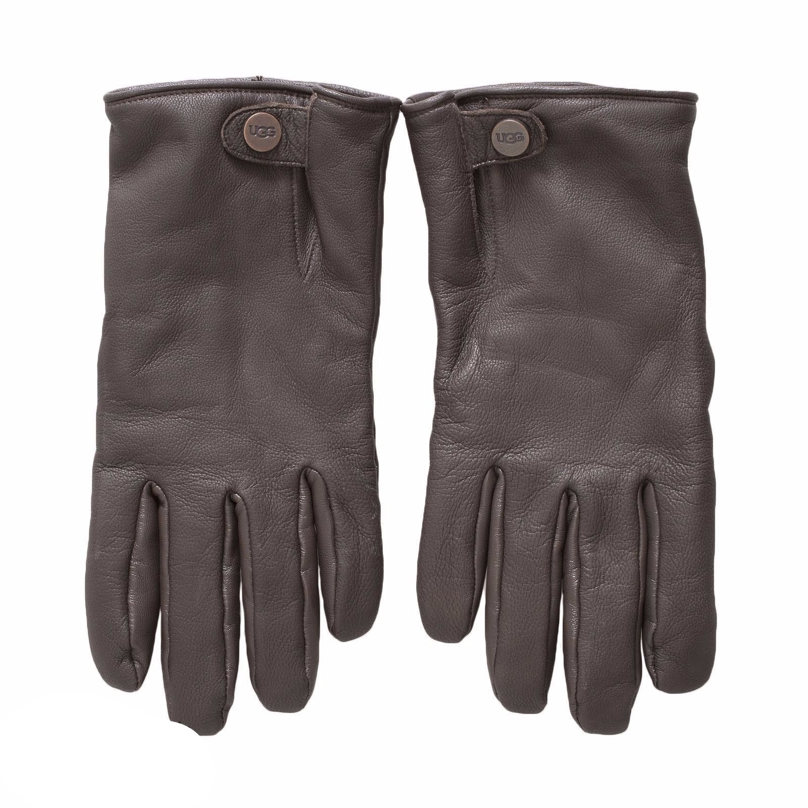 UGG, UGG Snap Tab Smart Chocolate Gloves