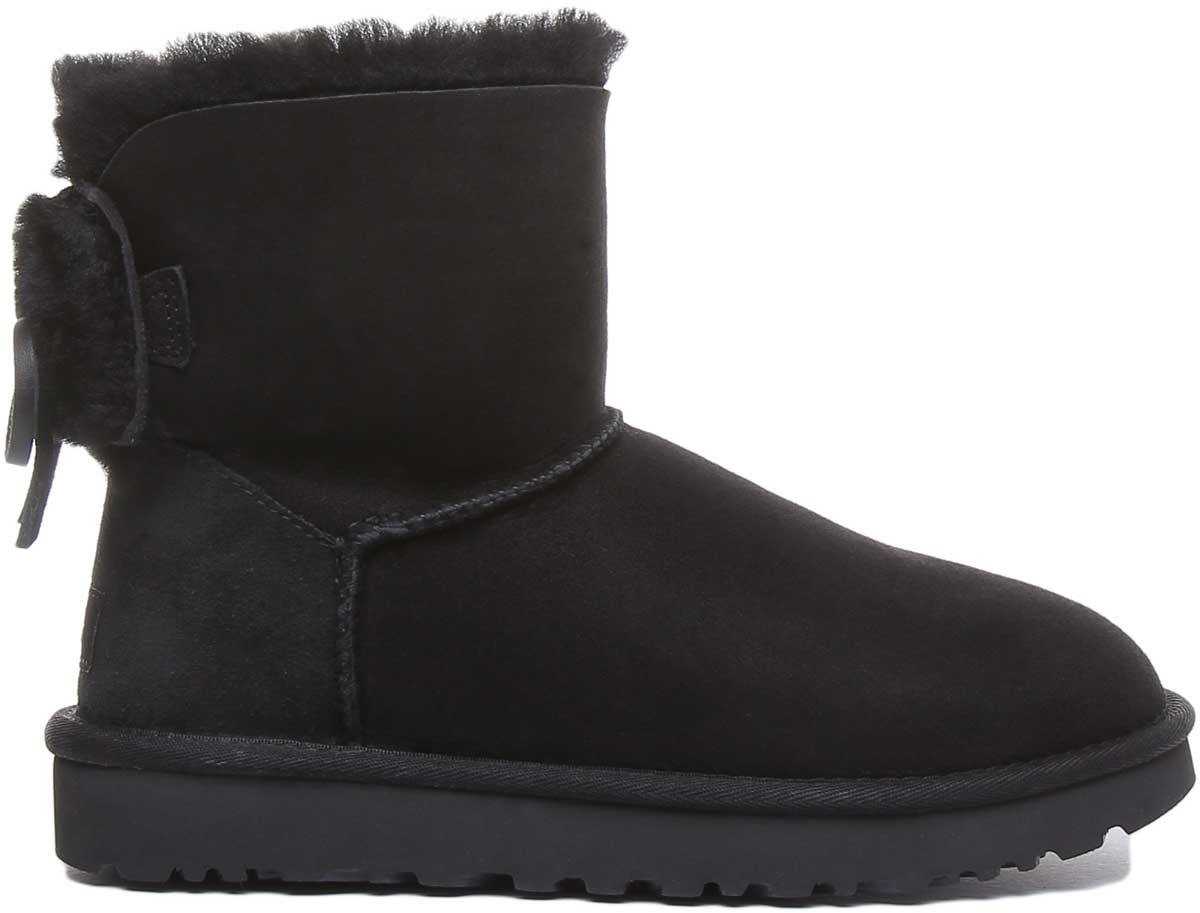 Ugg Australia, Ugg Australia Double Bow Mini In Black